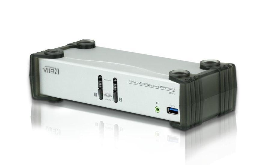 ATEN CS1912 – KVM-Switch 2×1, DisplayPort/USB 3.2 Gen 1/Audio, 4K (3840 × 2160), HDCP, Hot-Plug