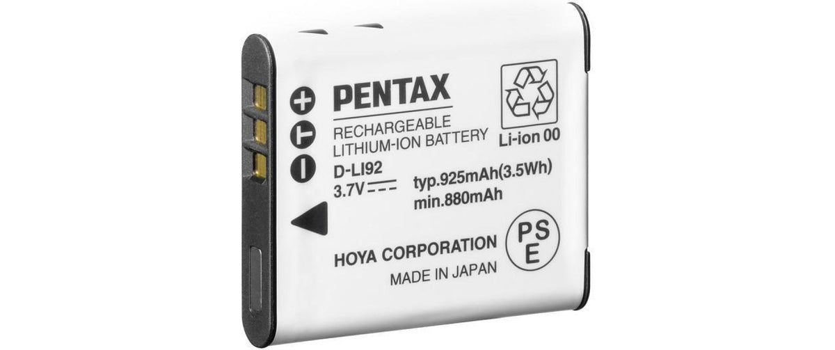 Pentax D-LI92 Lithium-Ionen-Akku – 740 mAh, 3,7 V – für Pentax WG-50, WG-30, WG-20 und andere