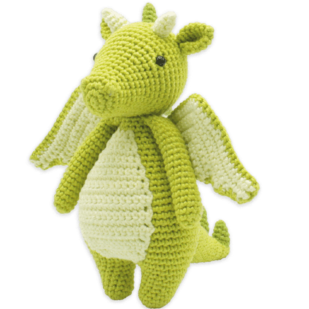 Hardicraft Häkelset für Kinder – Drache Doris – 18 cm – Mehrfarbig