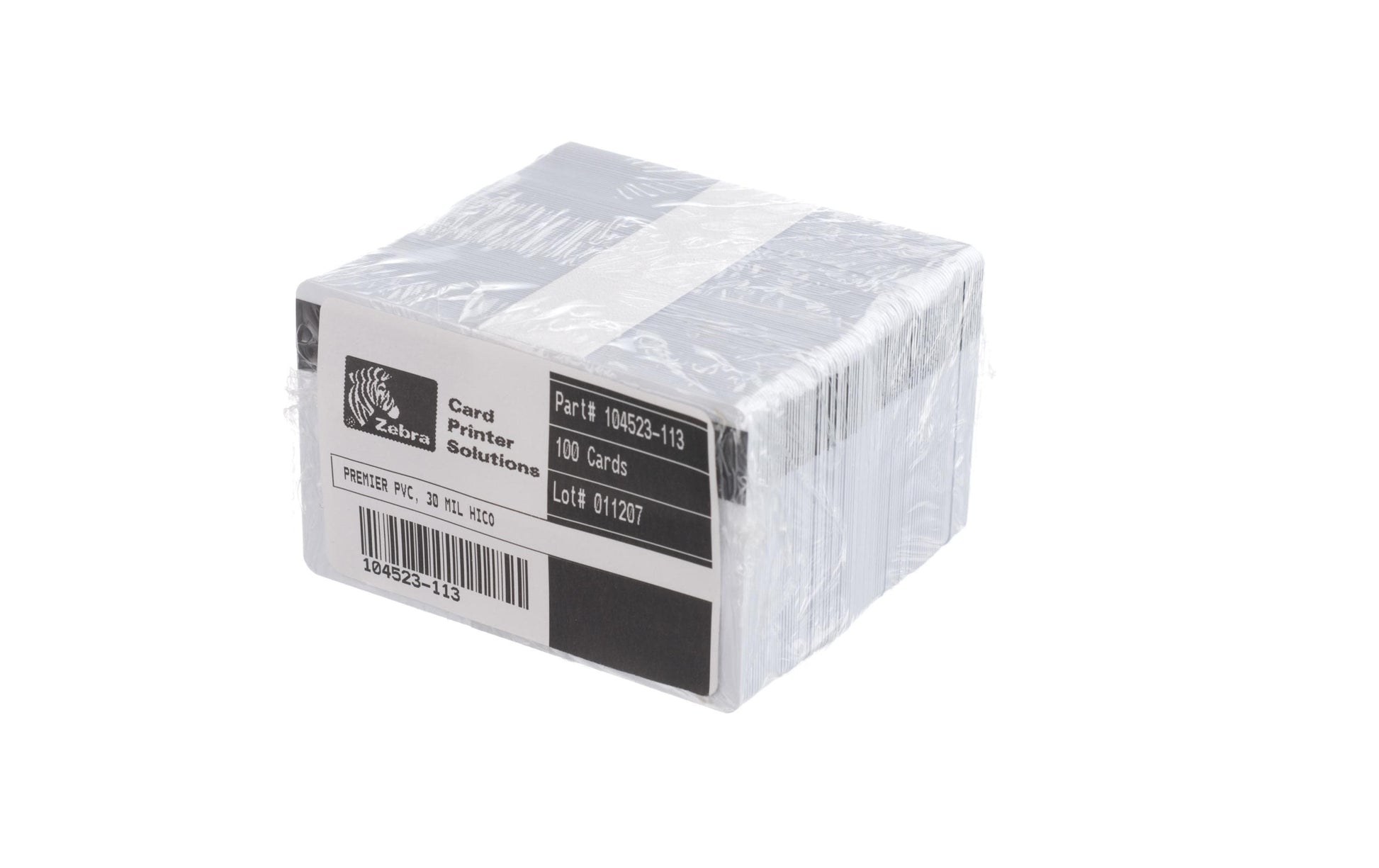 Zebra Magnetstreifen-Karten – 0,76 mm, PVC, HiCo – 100 Stück