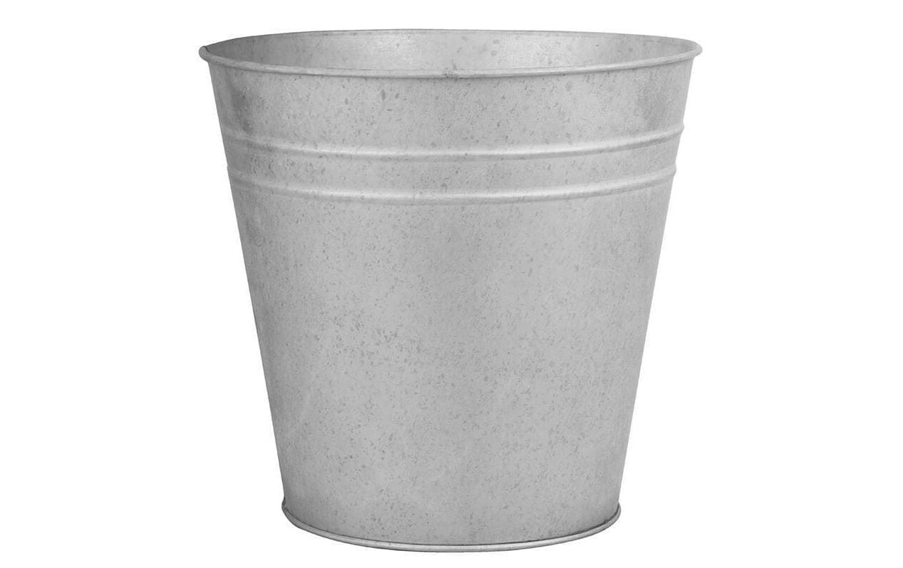 Esschert Design Blumentopf – Ø 14,4 × 13,1 cm – Zink, Grau