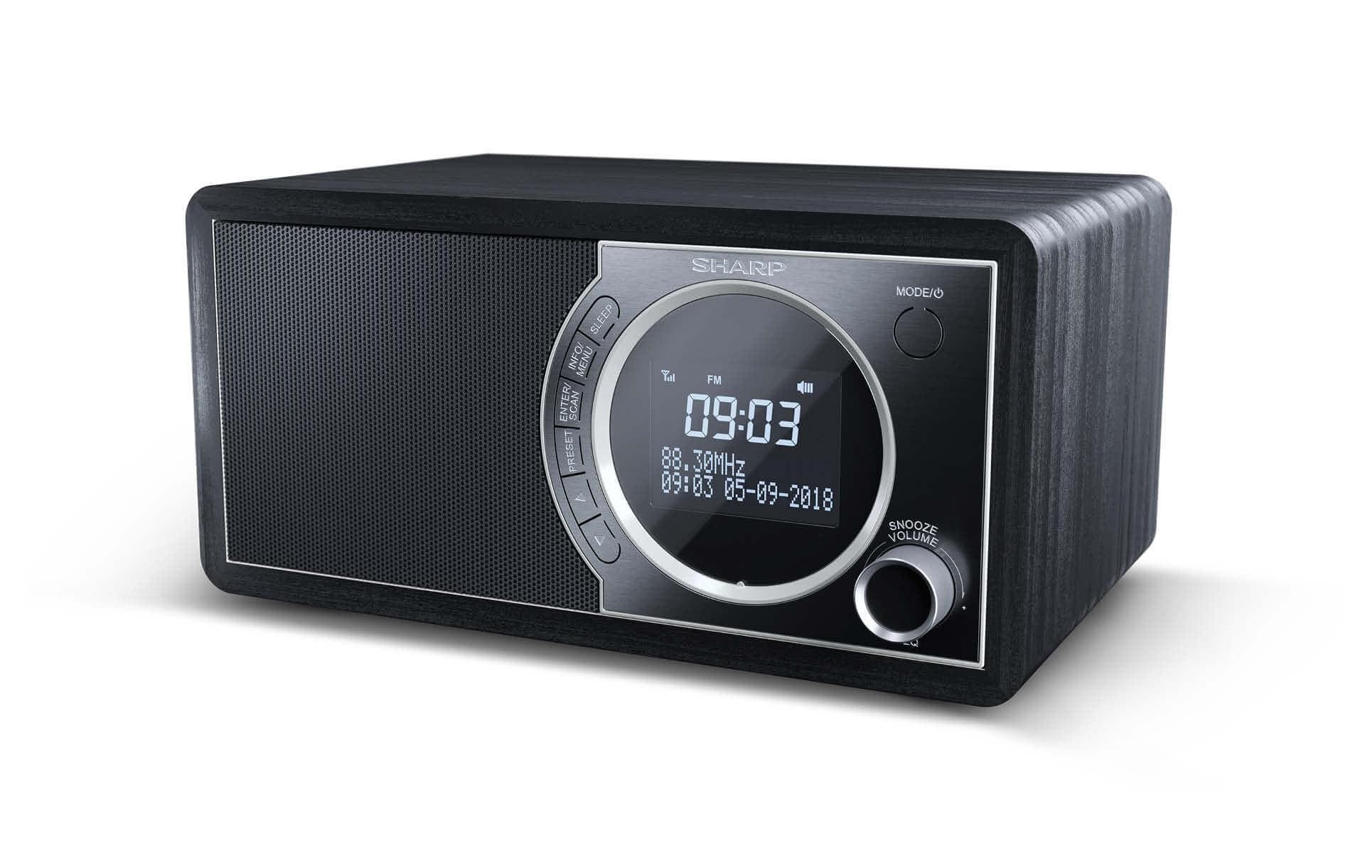 Sharp DR-450 – DAB-/Internetradio – Tischradio – DAB+, UKW, Bluetooth – Schwarz