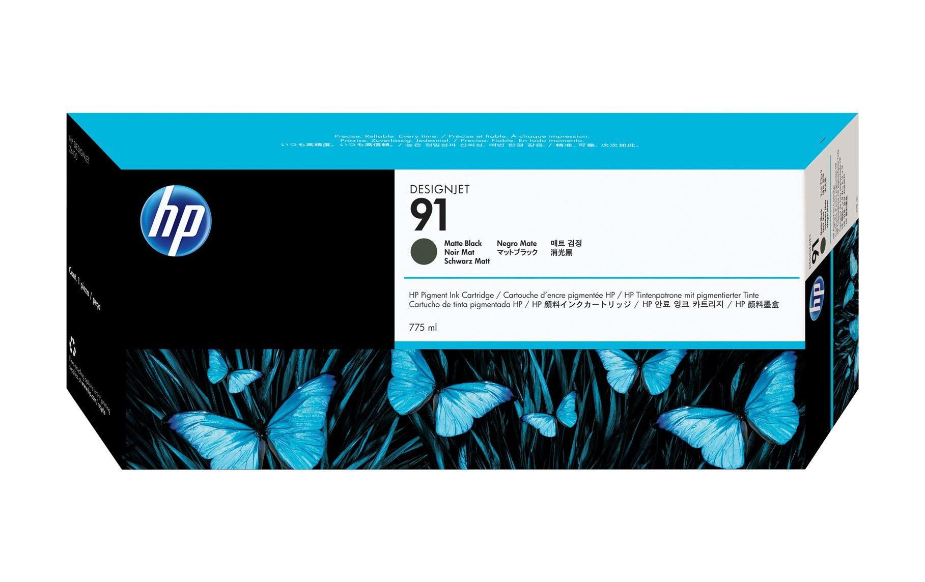HP Tintenpatrone 91, Schwarz