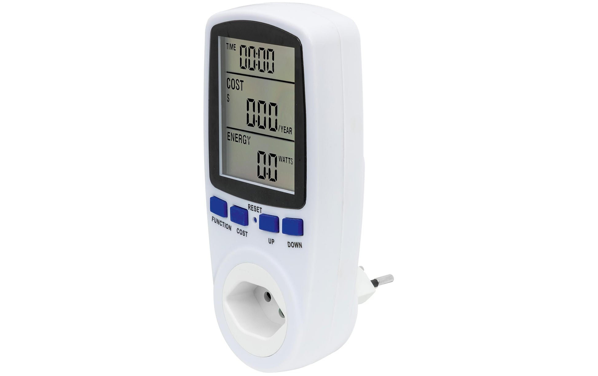 Steffen Energiemessgerät – 190–250 V, max. 10 A, 2500 W, IP20