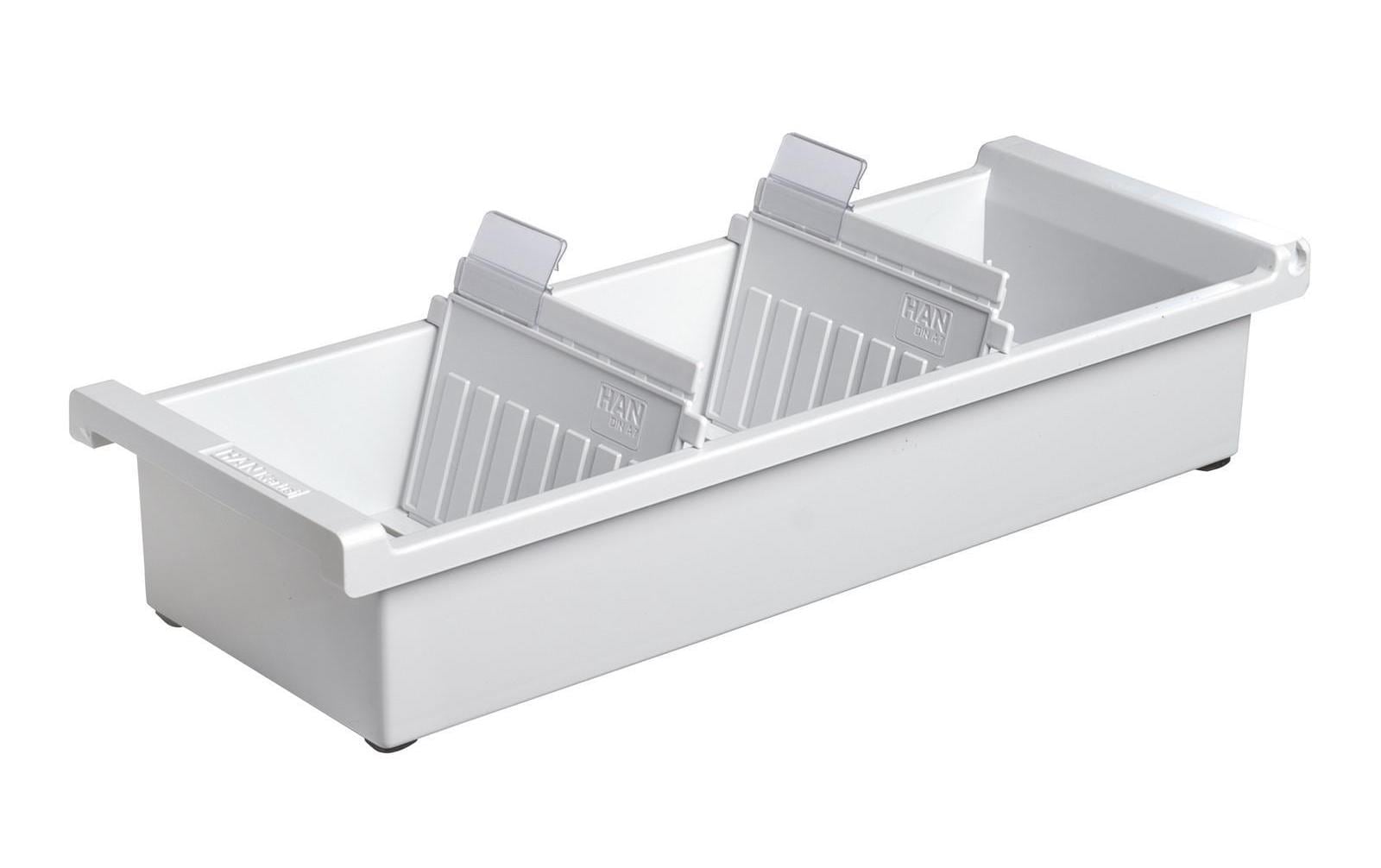 HAN Karteikasten – für A7 quer – Polystyrol (PS), Grau