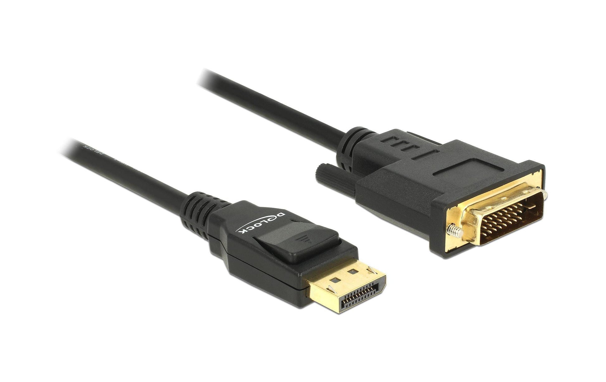 Delock DisplayPort auf DVI-D Kabel DP 1.2 – 4K 60 Hz – 3 m