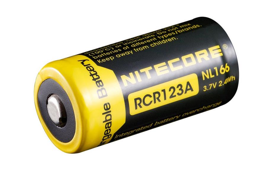 Nitecore 16340 Akku, Li-Ion, 650 mAh, 3,7 V – 1 Stk.