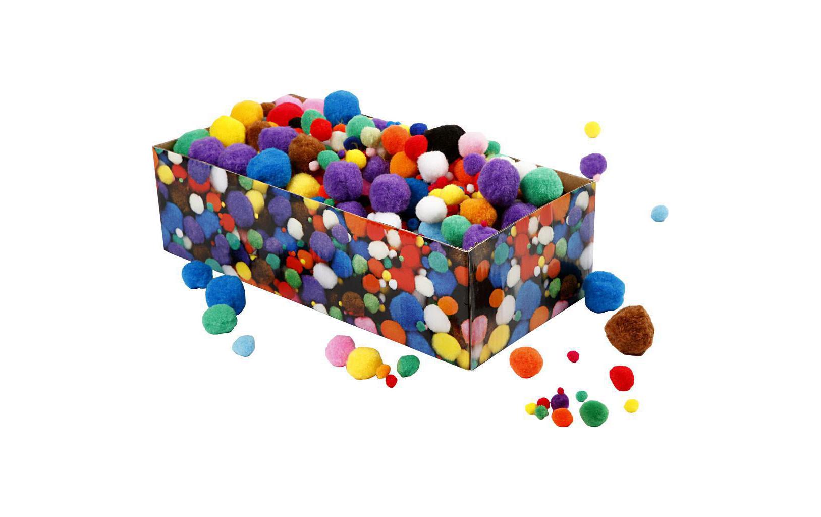 Creativ Company Pompons, Plüsch, Mehrfarbig, 720 Stk