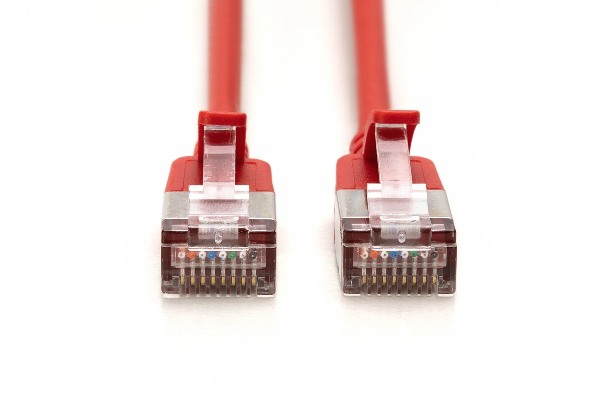 Digitus CAT 6A Patchkabel – 3 m, Rot, geschirmt, flach