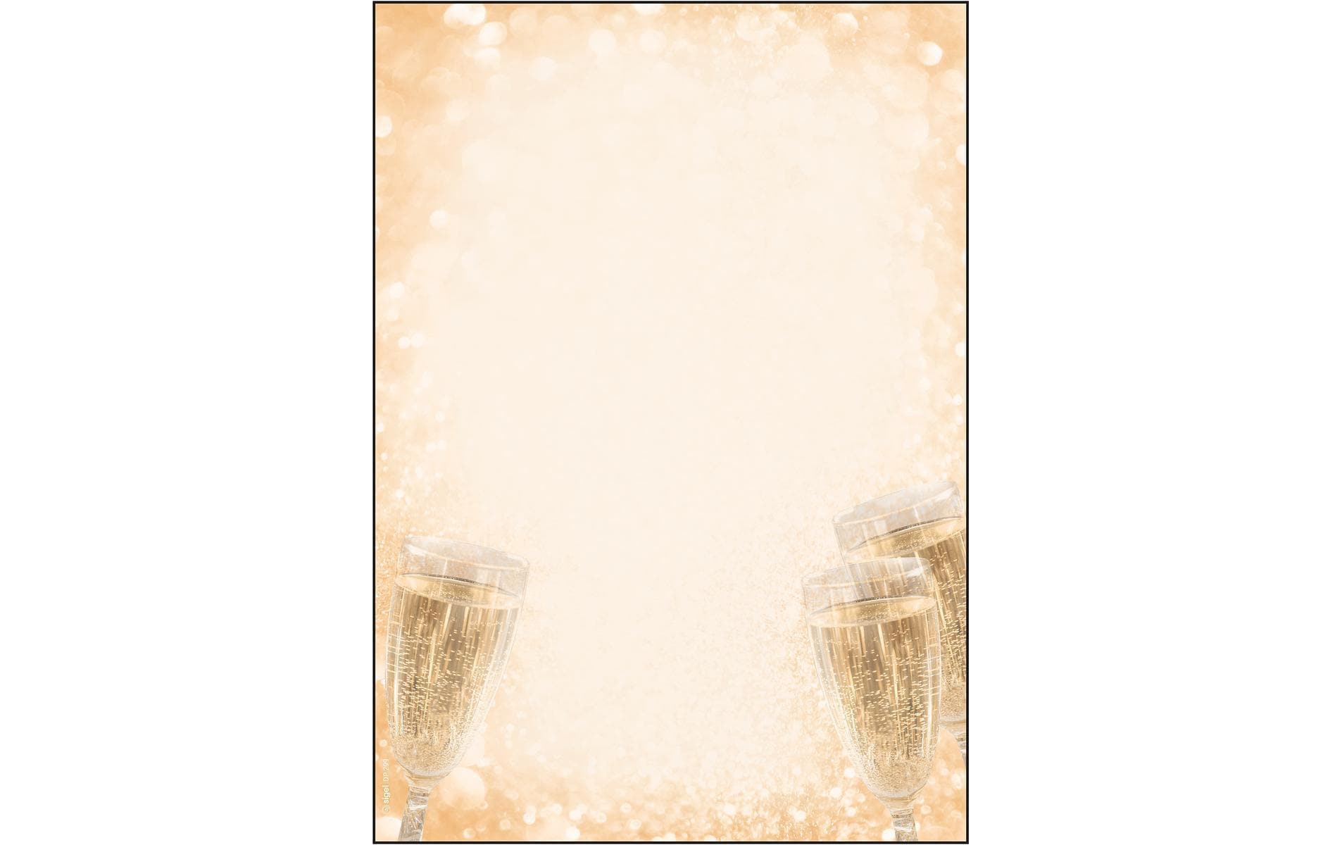 Sigel Motivpapier Champagner – A4, 90 g/m², 100 Blatt