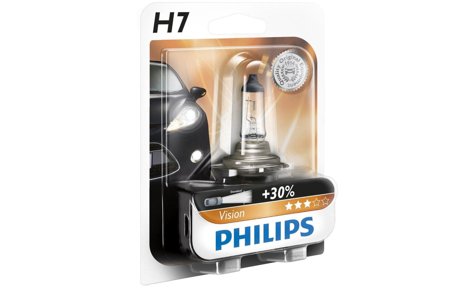 Philips Leuchtmittel H7 Vision – 1500 lm, 3200 K