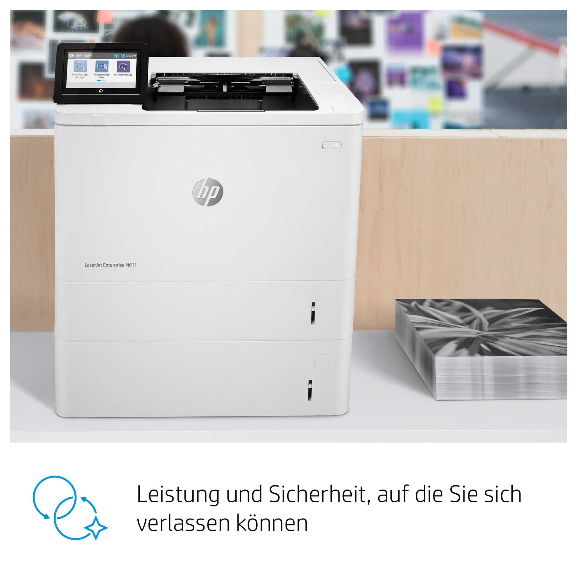 HP LaserJet Enterprise M611DN – A4, S/W, 61 S./Min.