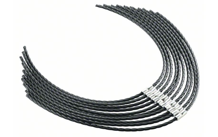 Bosch Ersatzfaden 370 mm Edelstahl – 10 Stk – für Bosch Elektro-Freischneider AFS 23-37