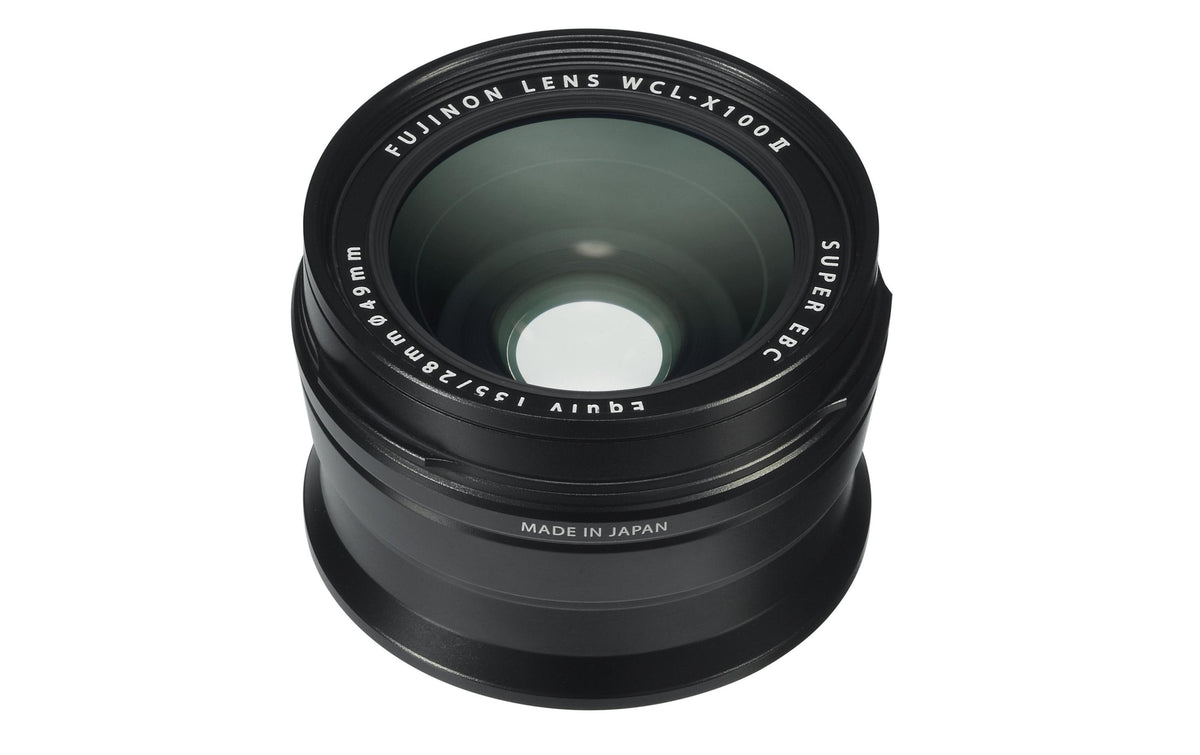 Fujifilm WCL-X100 II B Weitwinkel-Konverter – 0,8×, X-Mount – für X100F – Schwarz