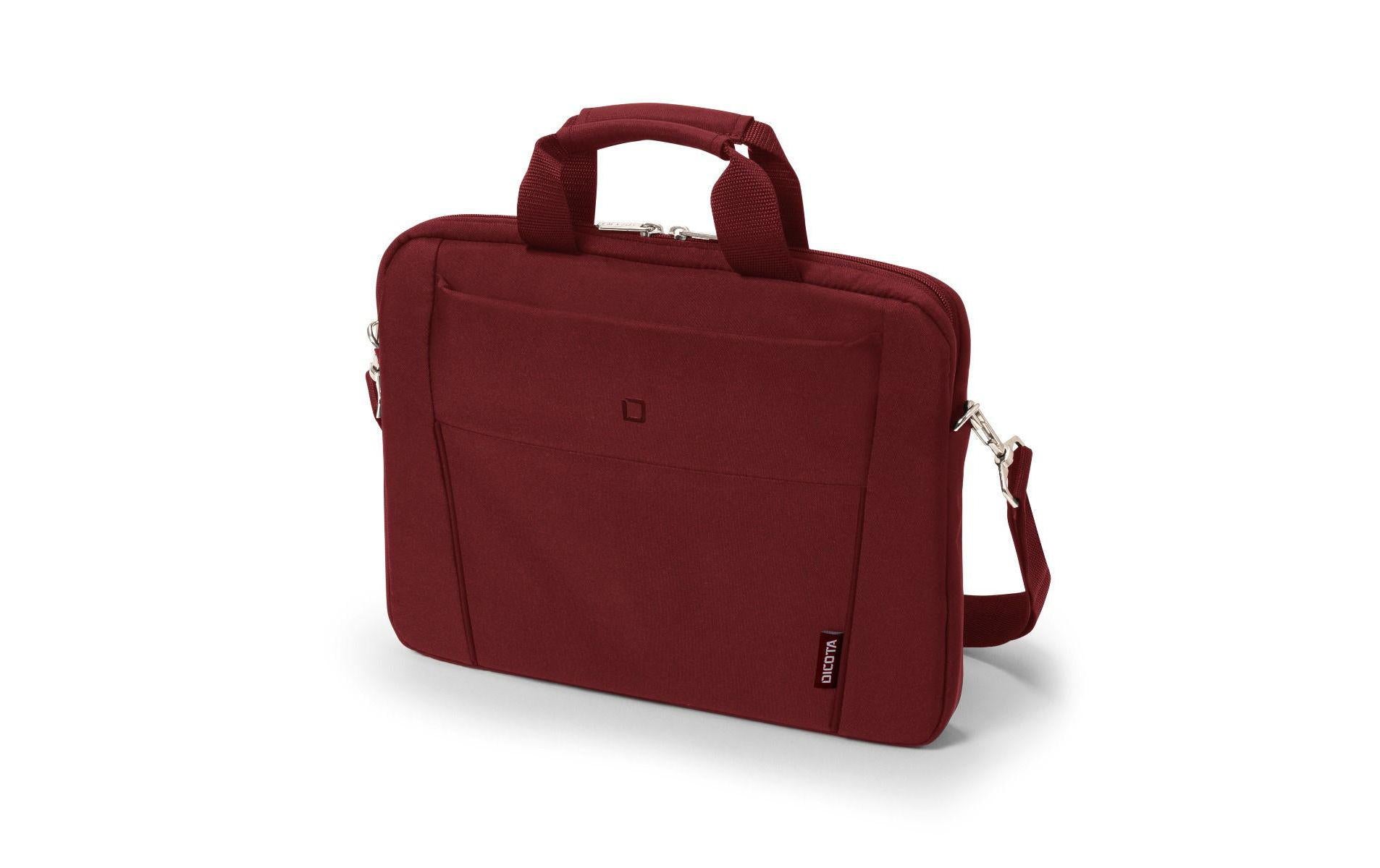 DICOTA Notebook-Tasche bis 12,5" – wasserabweisend, Vorderfach – Rot