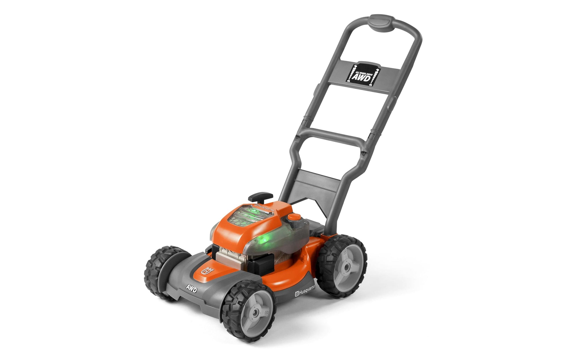 Husqvarna 546 27 26-01 Spielzeug-Rasenmäher – 28 × 22 × 35 cm – ab 3 Jahren – schwarz/grau/orange