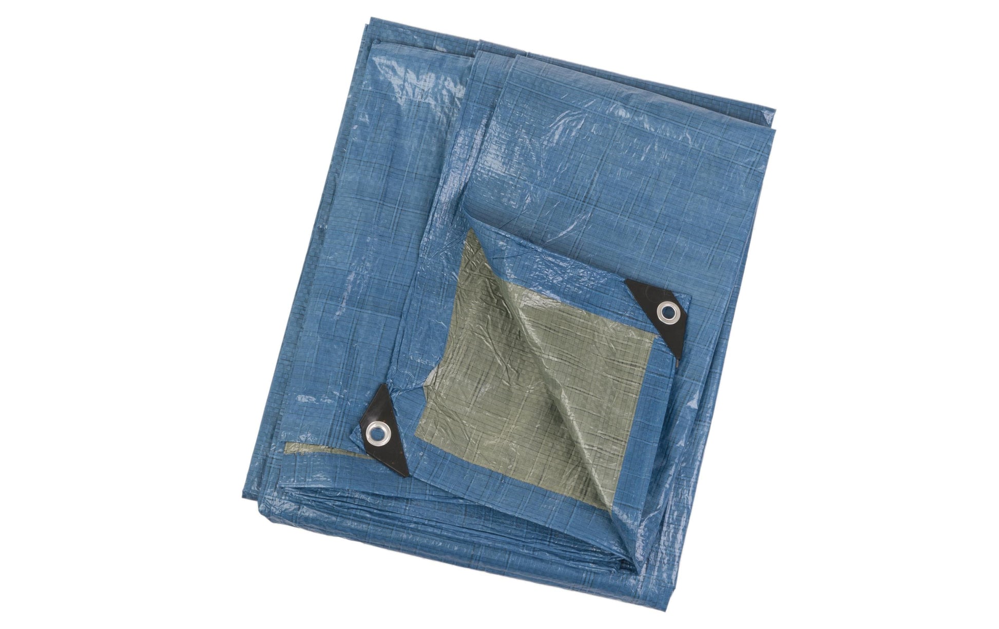 Perel Abdeckplane – 5 m × 8 m, Kunststoff, 70 g/m², Blau/Grün