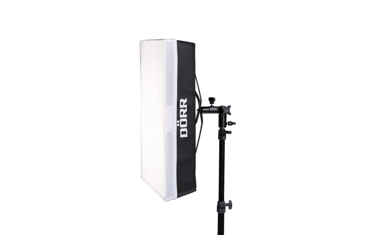 Dörr Softbox – 460 × 600 × 10 mm – für Flex Panel FX-4555 BC – Schwarz/Weiss