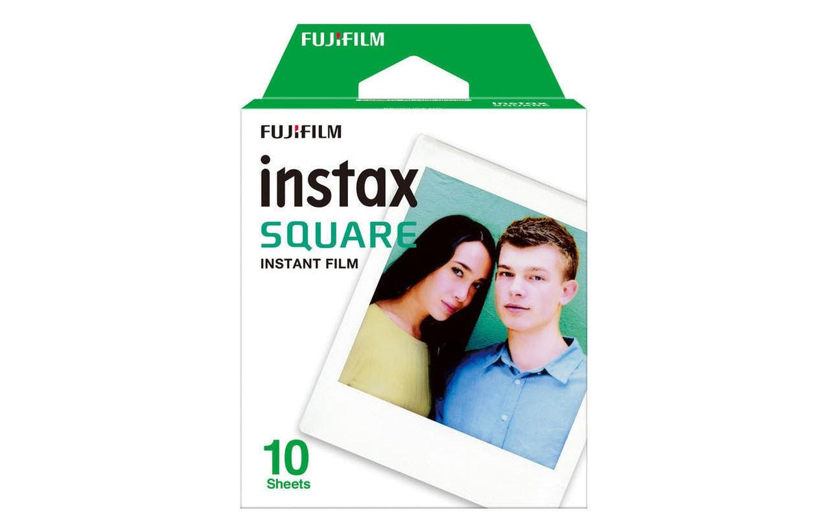 Fujifilm Instax Square Sofortbildfilm – 62 × 62 mm Bild, 86 × 72 mm Film – für Instax SQ10 – 10er-Pack