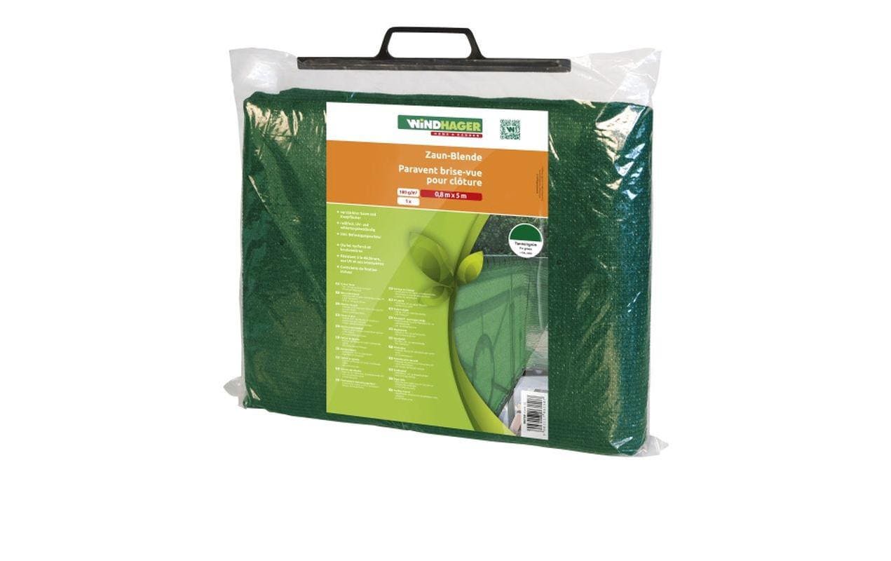 Windhager Zaunblende – Polyester – Grün, UV-beständig – 5000 × 1200 mm