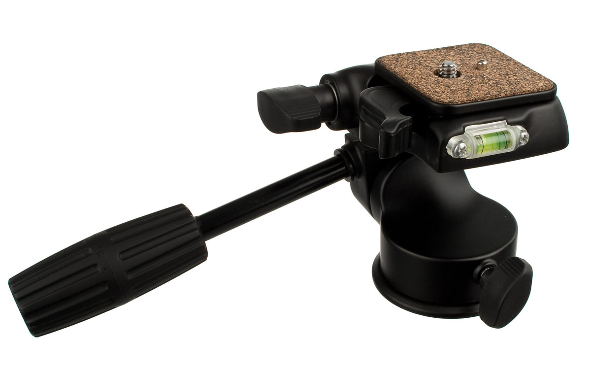 Dörr 3D Fluid Style 3-Wege-Stativkopf – 6 kg Traglast, 85 mm Höhe, 380 g – 1/4" Zubehör