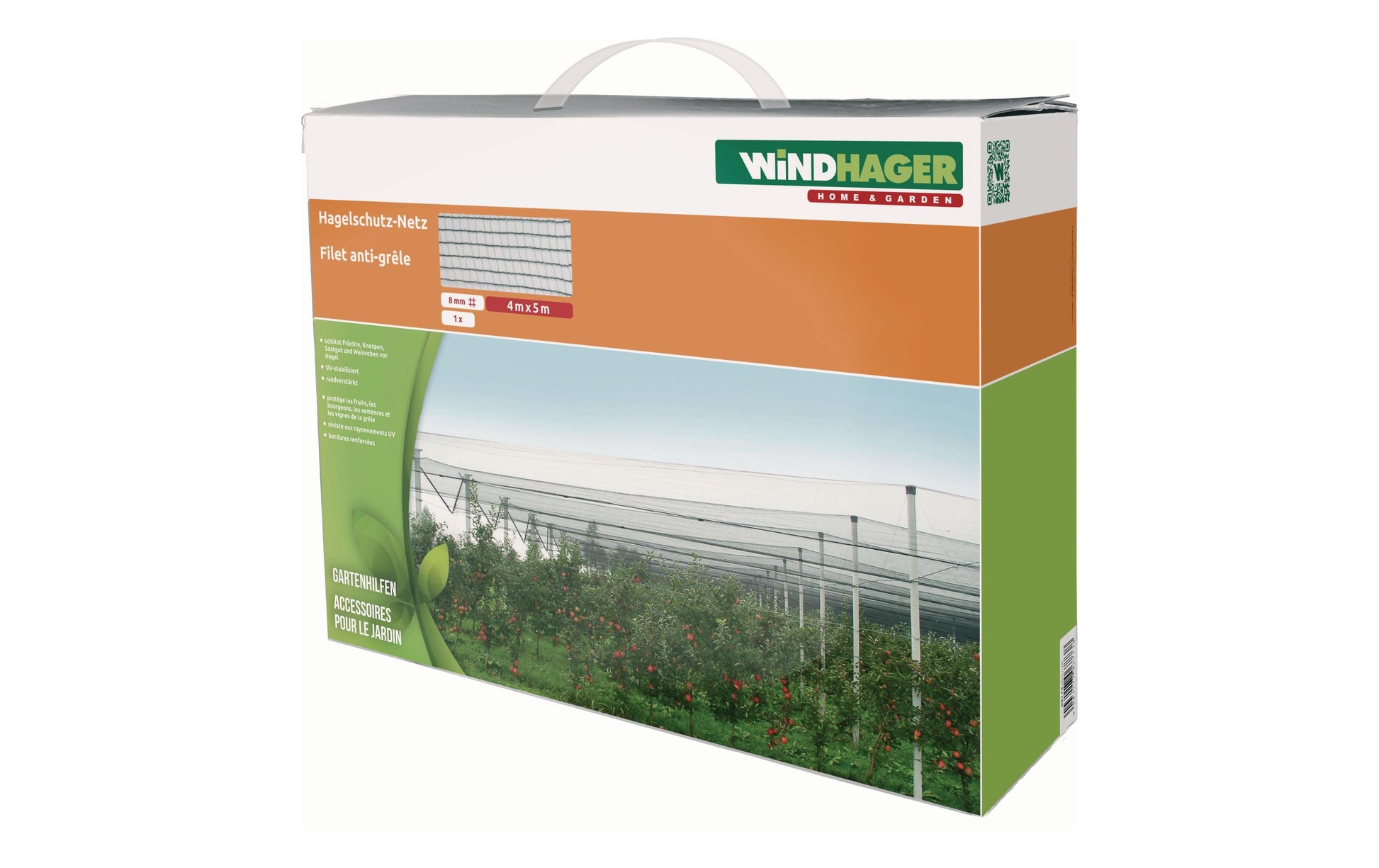 Windhager Hagelschutz-Netz – 5 m × 2 m, 33 g/m², Grün