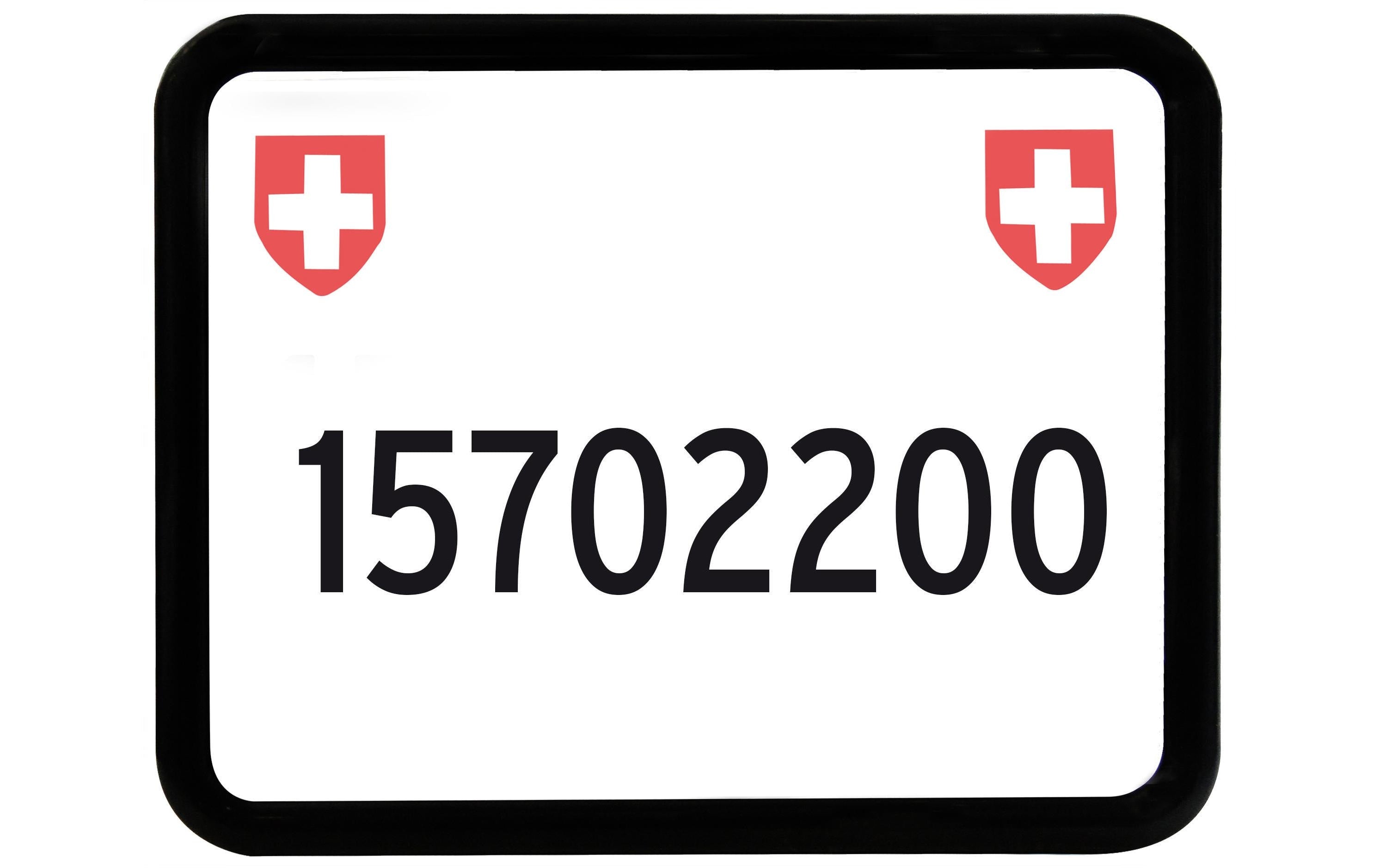 Easyklick Kennzeichenhalter – für Motorrad – Klicksystem/Wechselsystem – Schwarz – ABS
