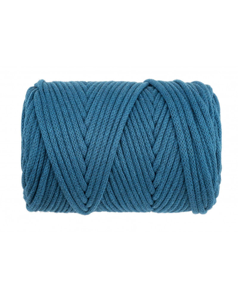 Glorex Makramee-Kordel Türkis – Ø 5 mm, 500 g, 85 m, Baumwolle