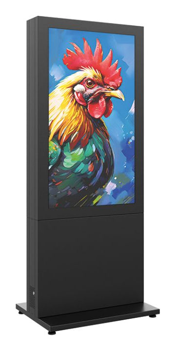 Hagor Digital-Signage-Stand für 55" Displays – abschliessbar – Anthrazit, Grau – 6455