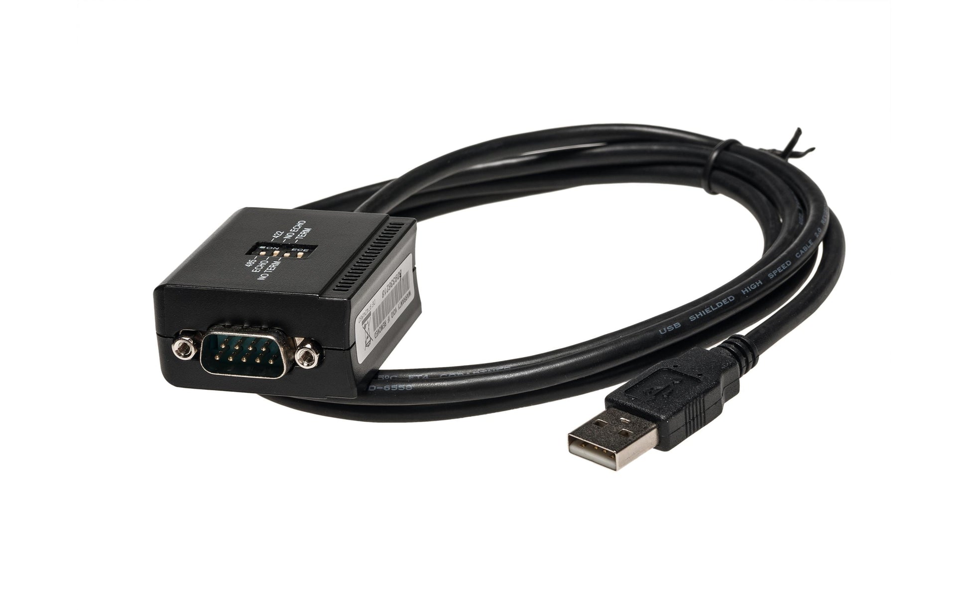 EXSYS EX-1303 USB-Seriell Konverter USB-A zu DE-9 (RS-422/RS-485) – 1,8 m, USB 2.0, FTDI – Schwarz