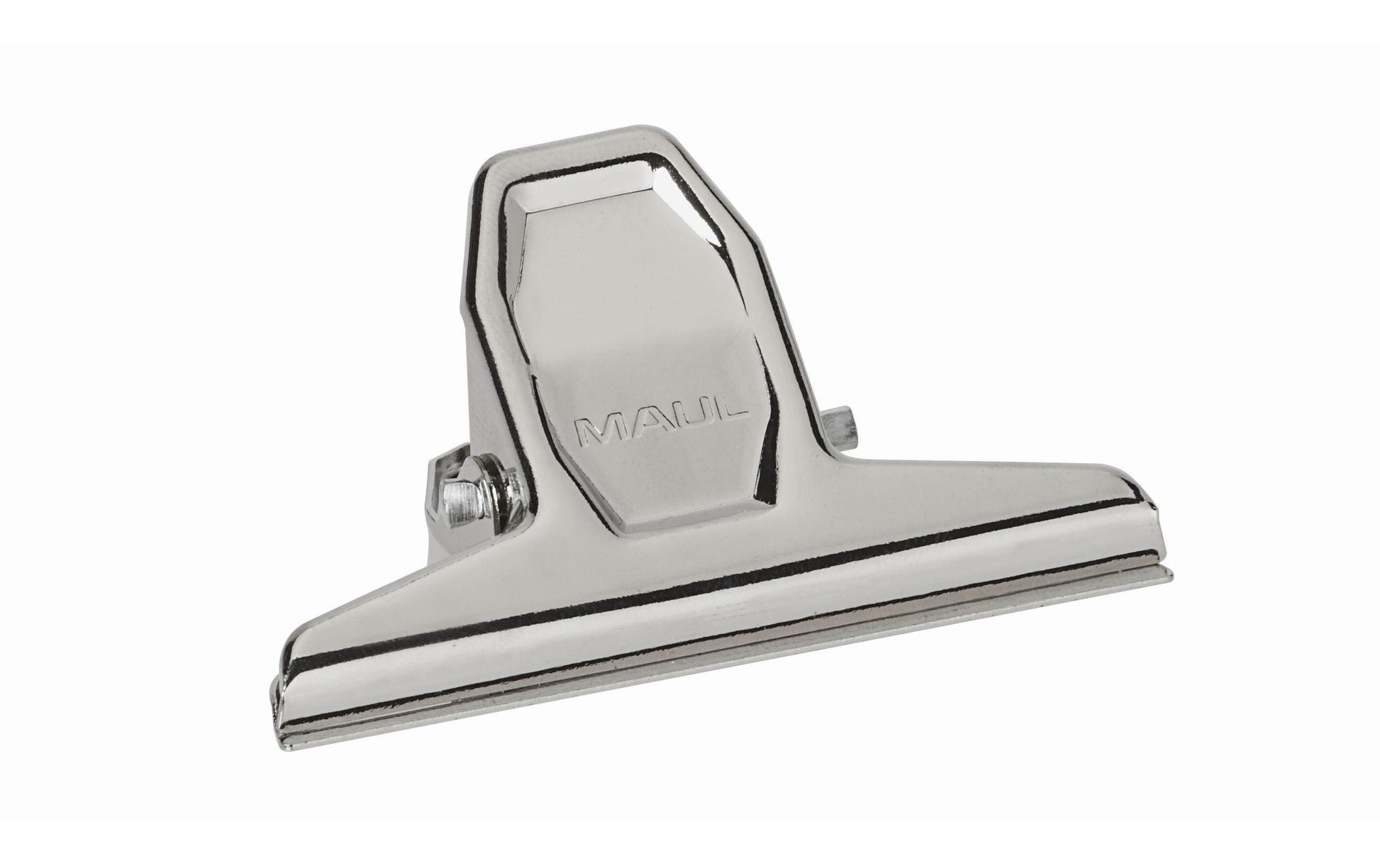 MAUL Briefklemmer 75 mm – Klemmweite 20 mm, vernickelt – 10 Stk.