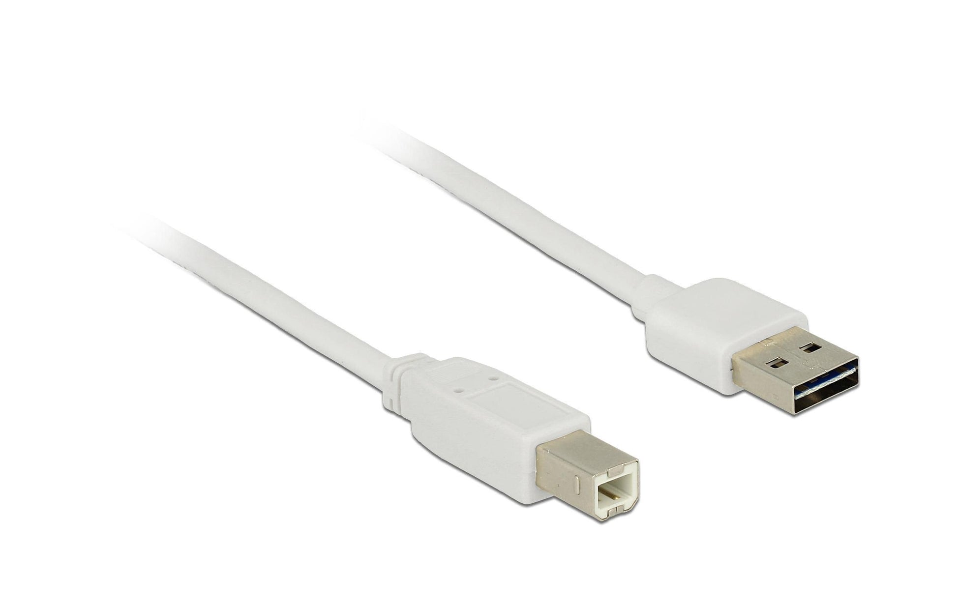DeLOCK USB-A auf USB-B Kabel – USB 2.0 (480 Mbit/s) – 3 m – Weiss