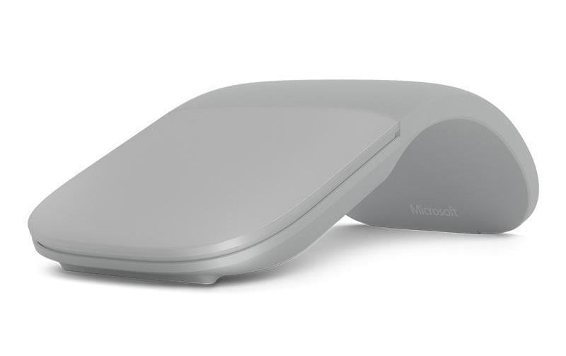 Microsoft Arc Mobile Maus – kabellos, Bluetooth, hellgrau
