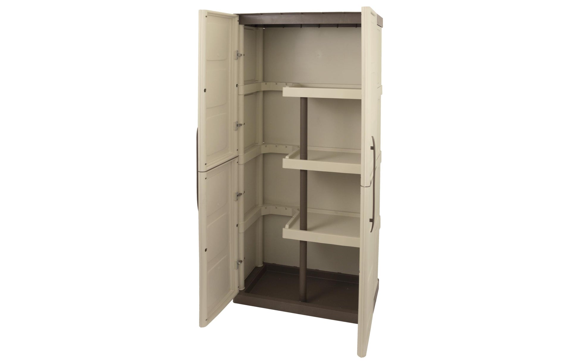 Art plast ArtPlast S71/PST – Gartenschrank, 3 Tablare, 450 l, 700 × 390 × 1650 mm, beige, Kunststoff