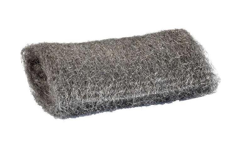 kwb Stahlwolle – Grobe Körnung – für Metall und Holz – 2 Stk