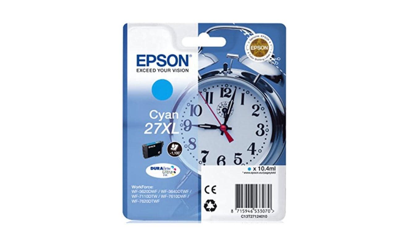 Epson Tintenpatrone 27XL, Cyan – für Inkjetdrucker