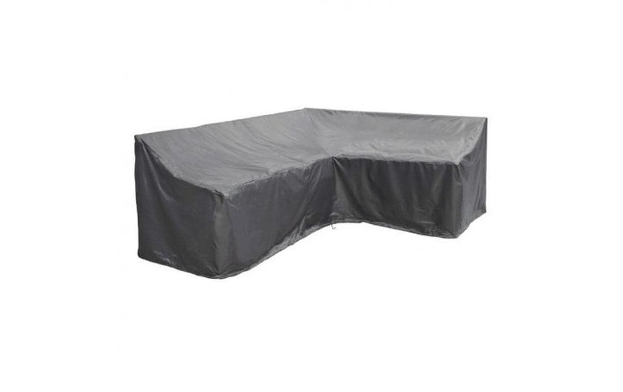 AeroCover Schutzhülle L-Form rechts – 270 × 210 × 85 cm, Höhe 65/90 cm, Schwarz, Ripstop-Polyester