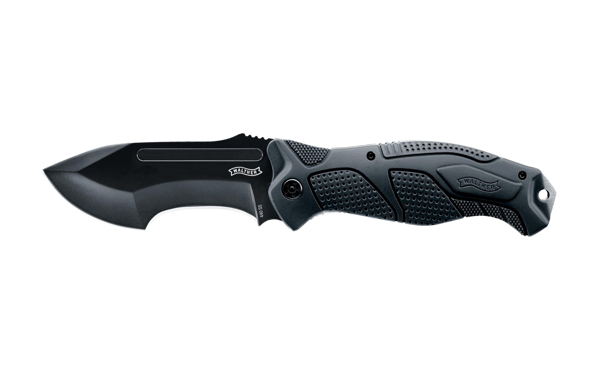 Walther Survival Messer OSK II – Klappmesser 105 mm, Liner-Lock, Schwarz