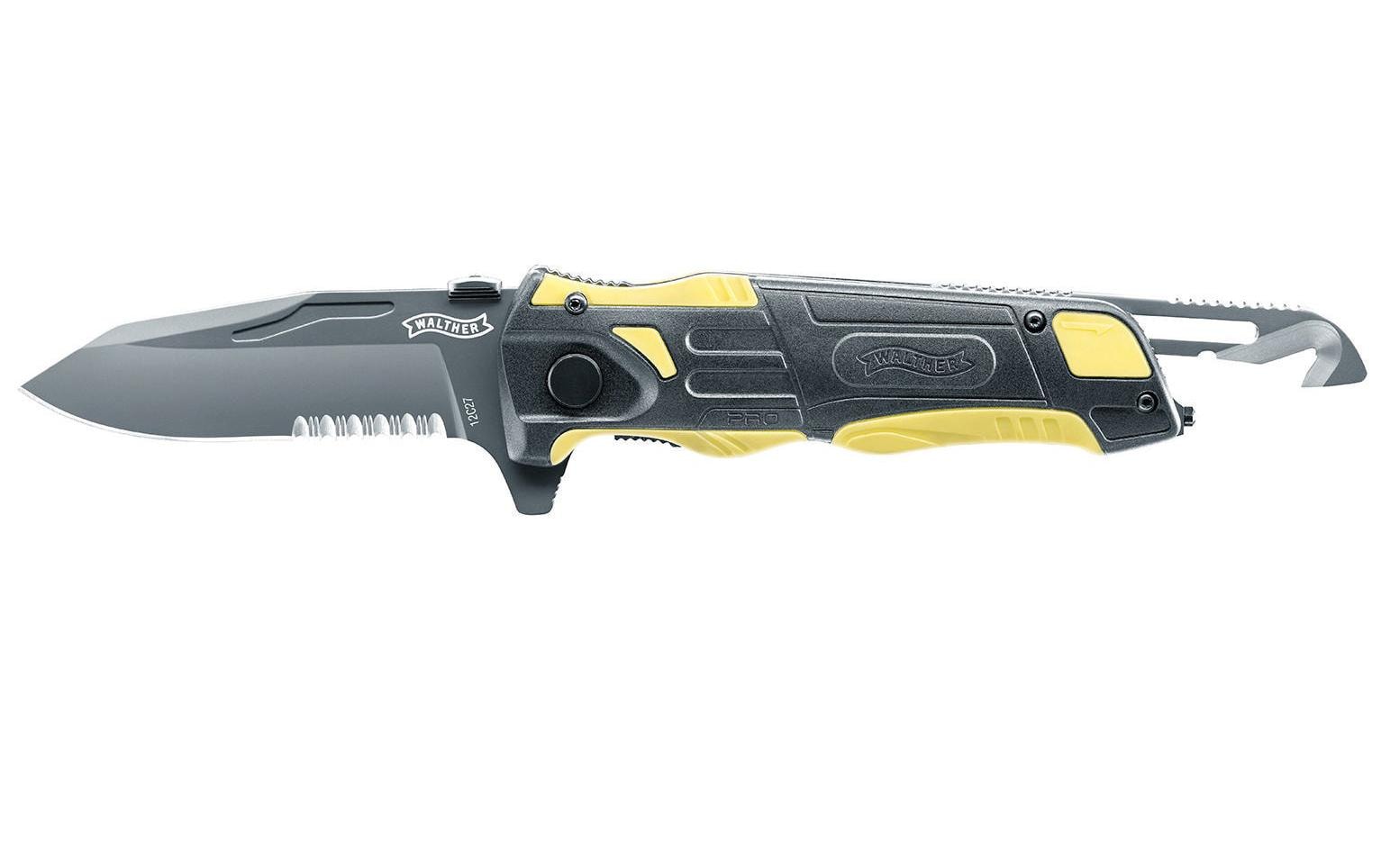 Walther Klappmesser 90 mm, 12C27 Sandvik Stahl, Liner-Lock