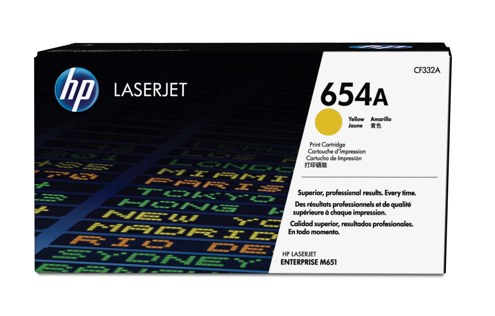 HP 654A (CF332A) Gelber Toner – Original – 15'000 Seiten – für HP