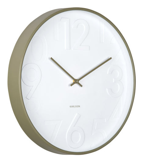 Karlsson Wanduhr Ayuno – Ø 40 cm, dunkelgrau, Kunststoff