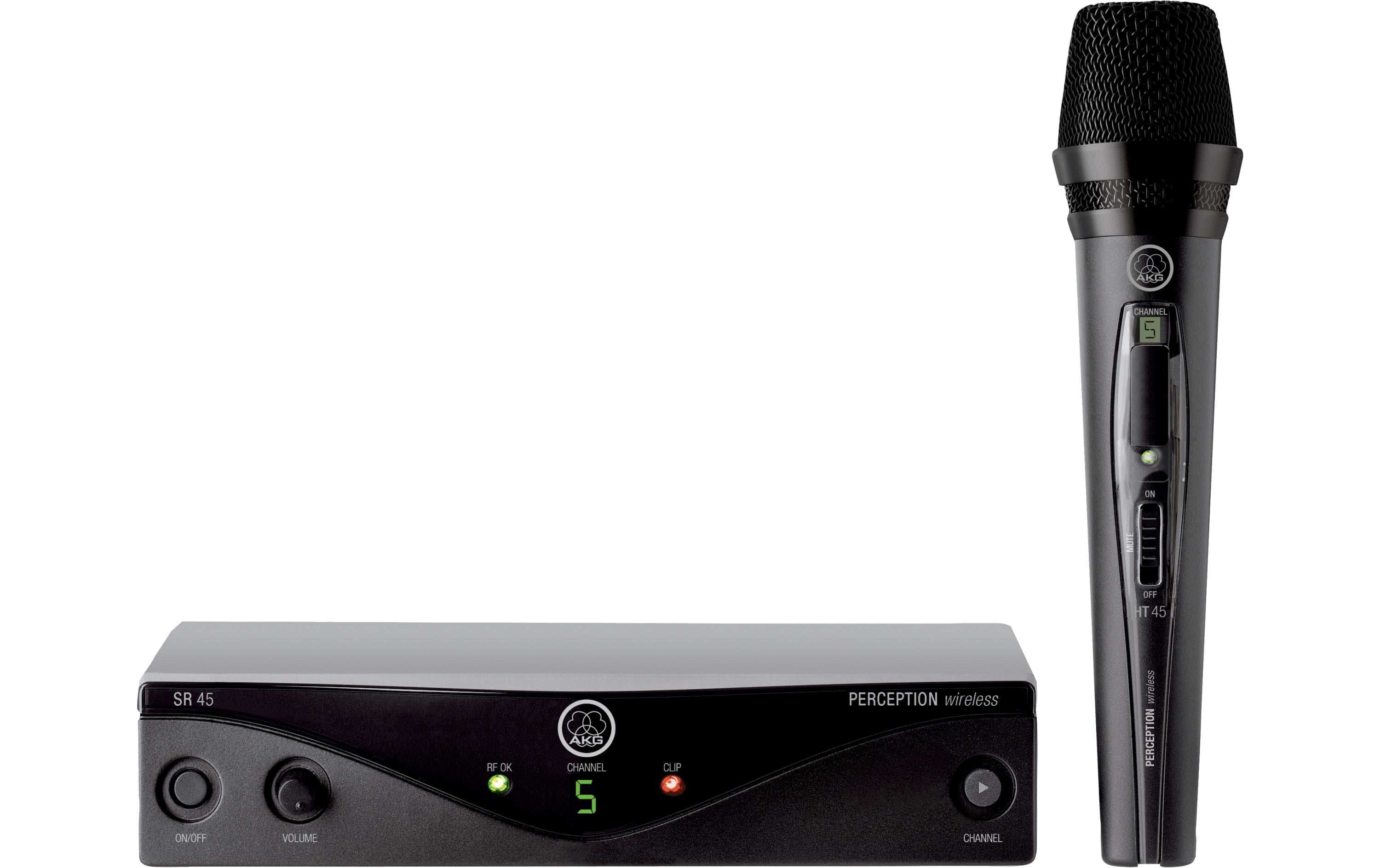 AKG PW45 – Bühnenmikrofon – 6,3 mm Klinke, XLR, Kabellos, Superniere
