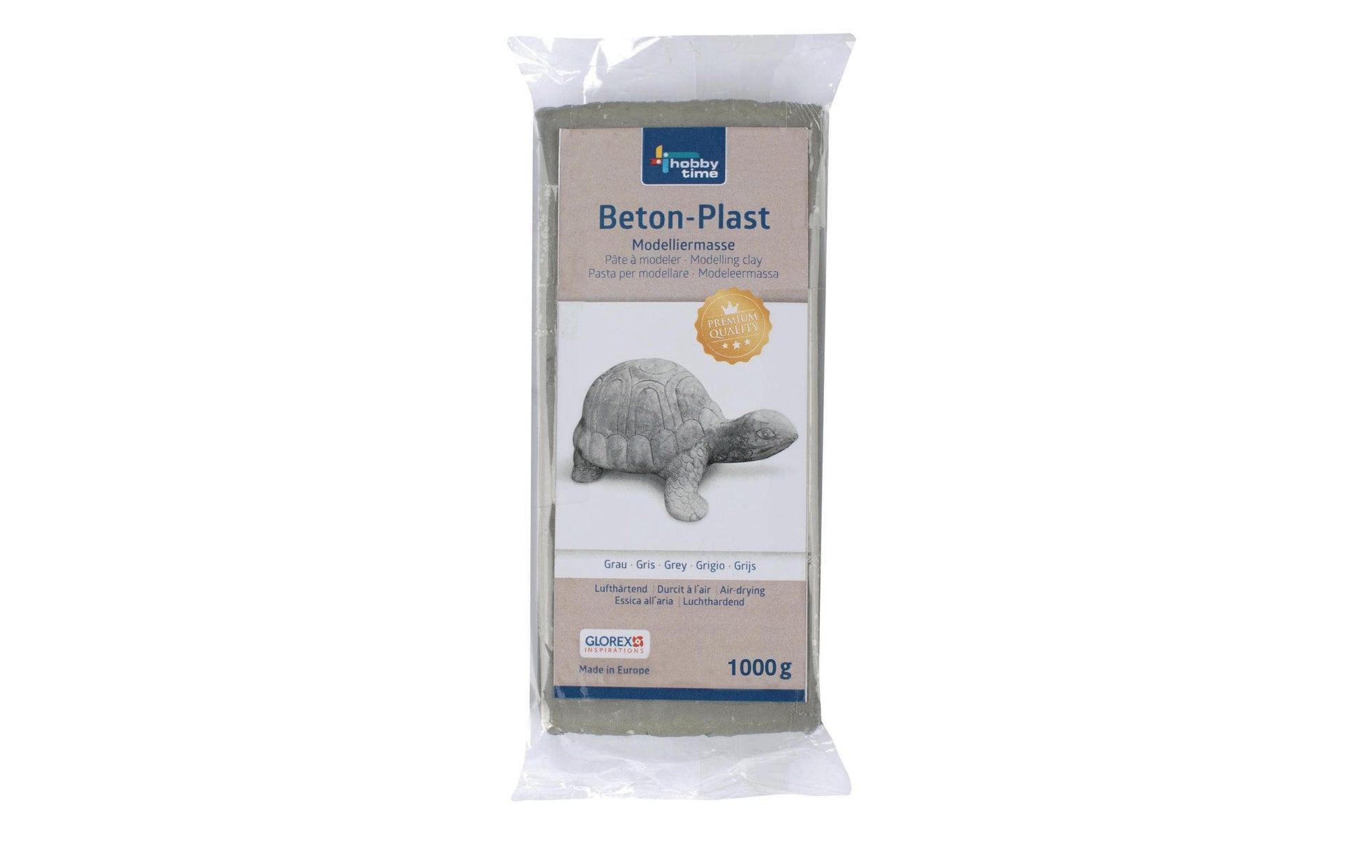 GLOREX Modelliermasse, Grau, lufttrocknend, 1 kg
