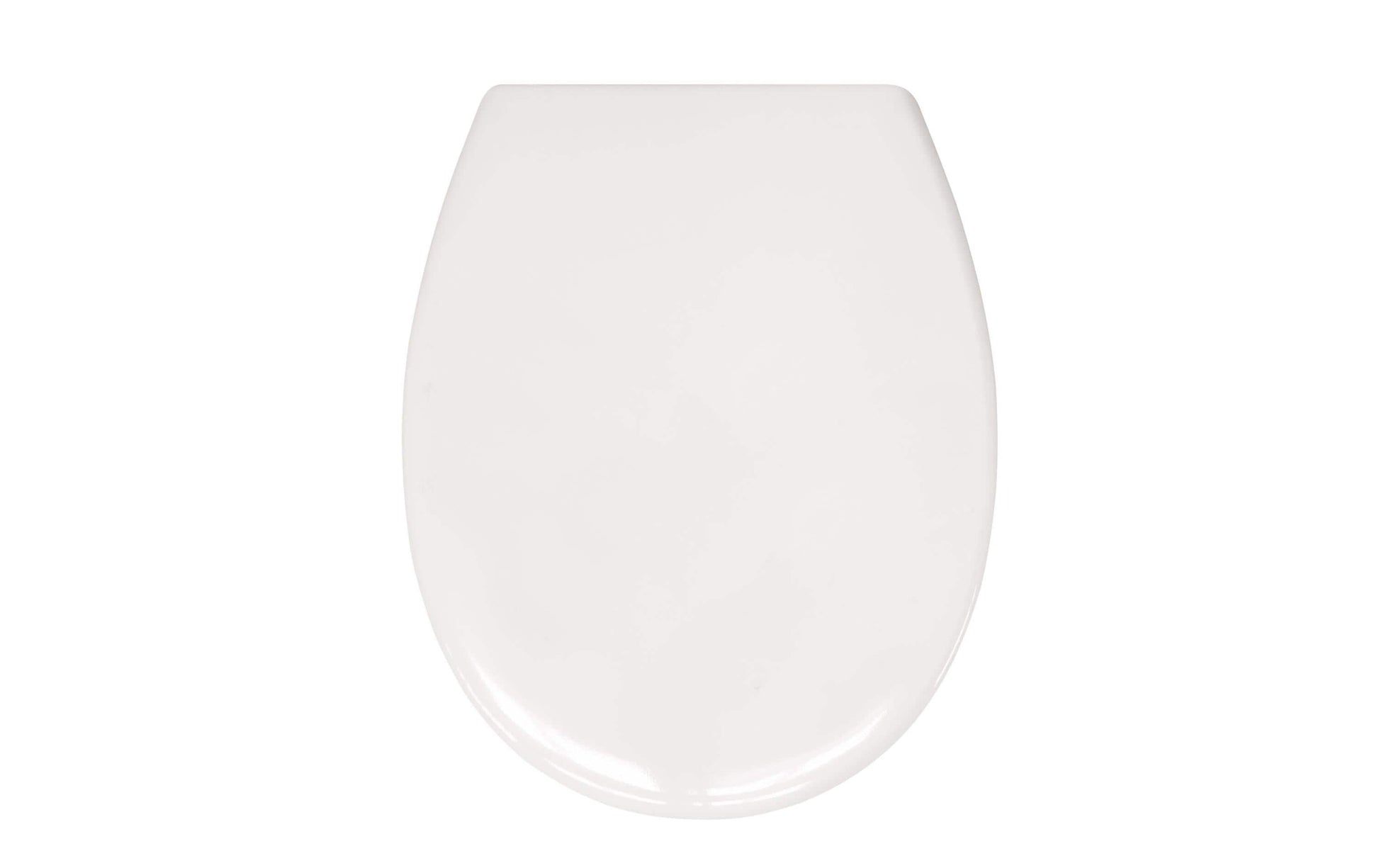 Kleine Wolke Toilettensitz (verlängert) – Duroplast, Edelstahl, weiss, mit Absenkautomatik, 37 × 45 cm