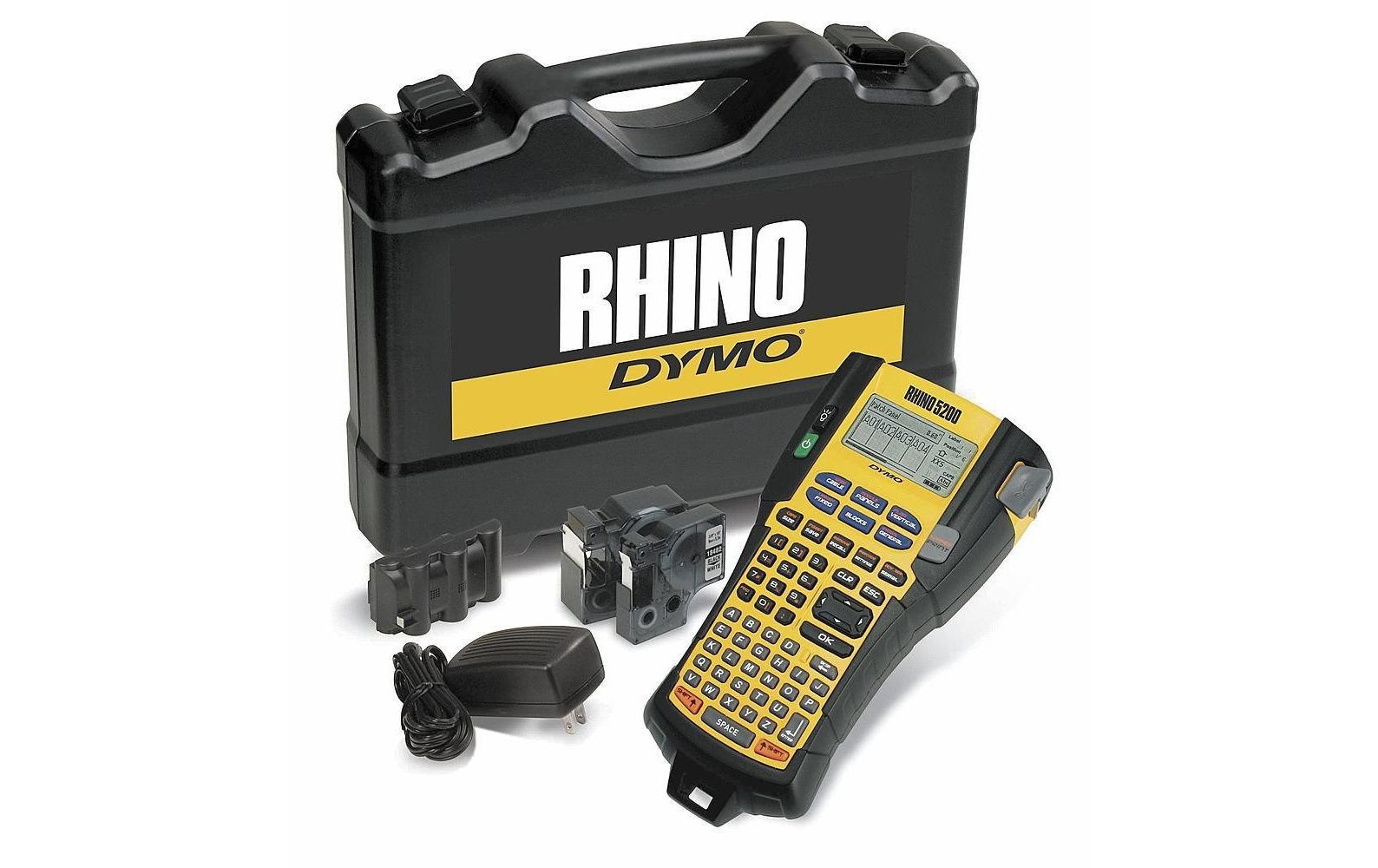 DYMO LabelManager Rhino 5200 – Beschriftungsgerät, für Bänder bis 19 mm, Auto-Cutter, 180 dpi, 10 mm/s