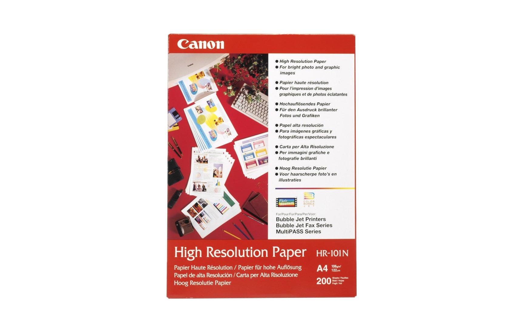 Canon Fotopapier – matt, A4, 106 g/m², 200 Blatt – für Canon BJC/S/MultiPass