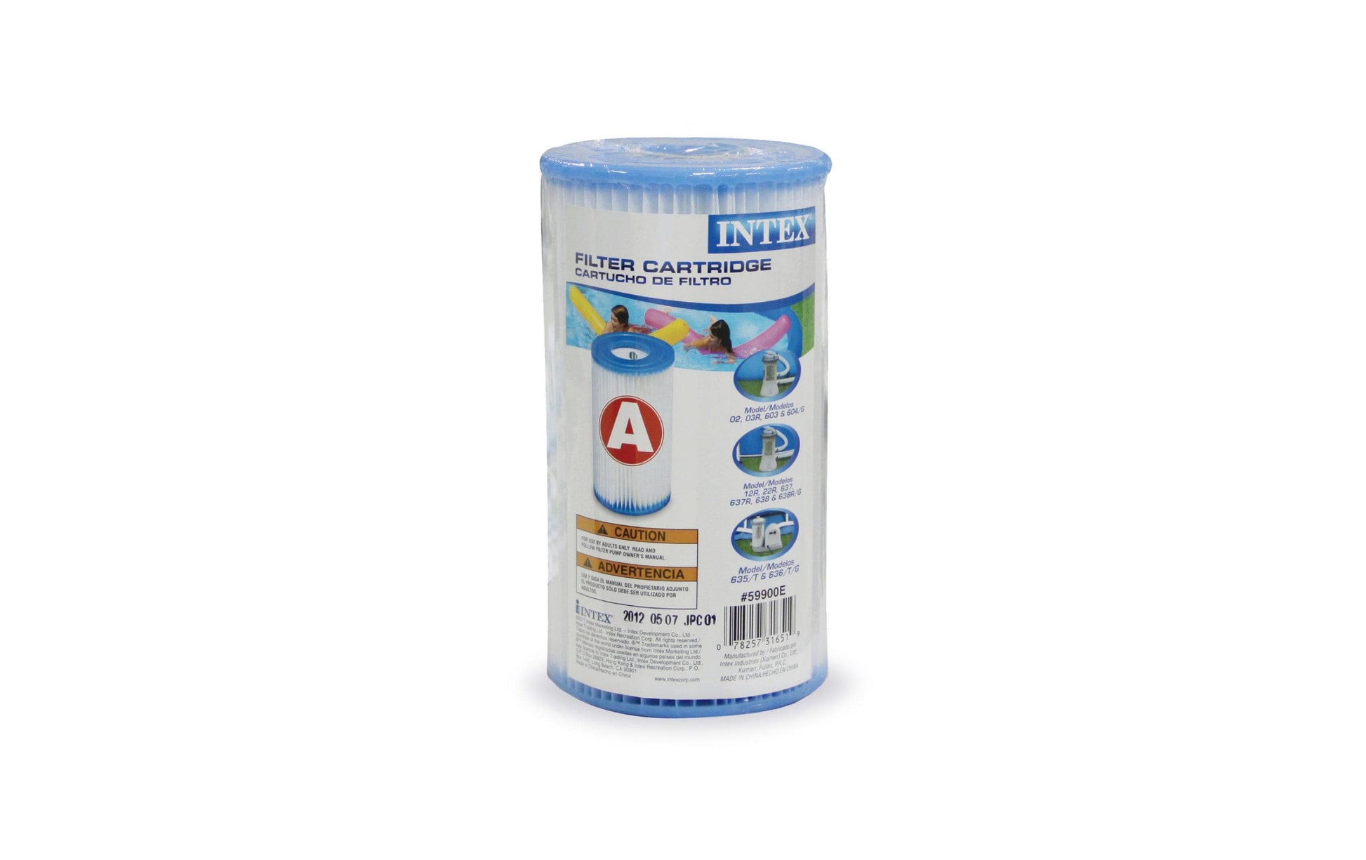 Intex Filterkartusche Typ A – Kunststoff – Blau/Weiss – für 28603, 28604, 28637 und andere – 1 Stk.