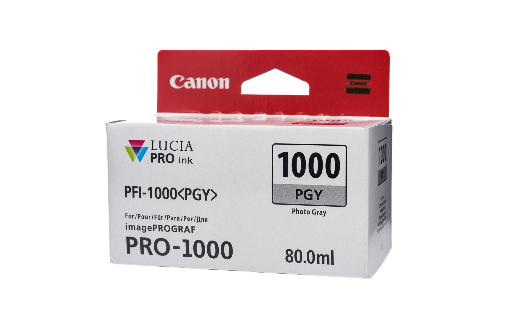 Canon PFI-1000PGY Foto-Grau Tintenpatrone (Original) – 3'165 Seiten – für Canon imagePROGRAF PRO-1000