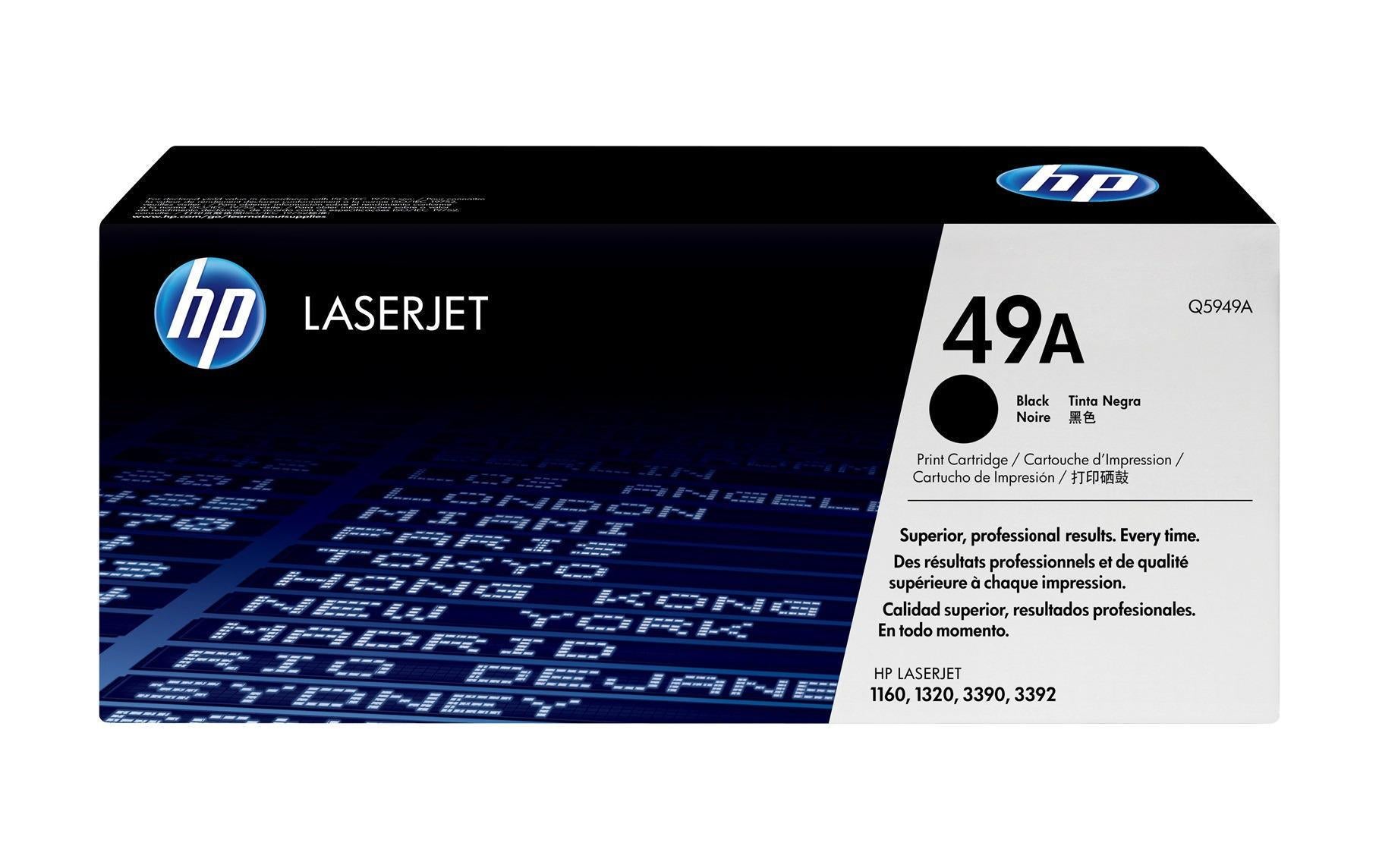 HP Toner 49A – Schwarz, 2500 Seiten – für Mono-Laserdrucker/Multifunktionsgeräte