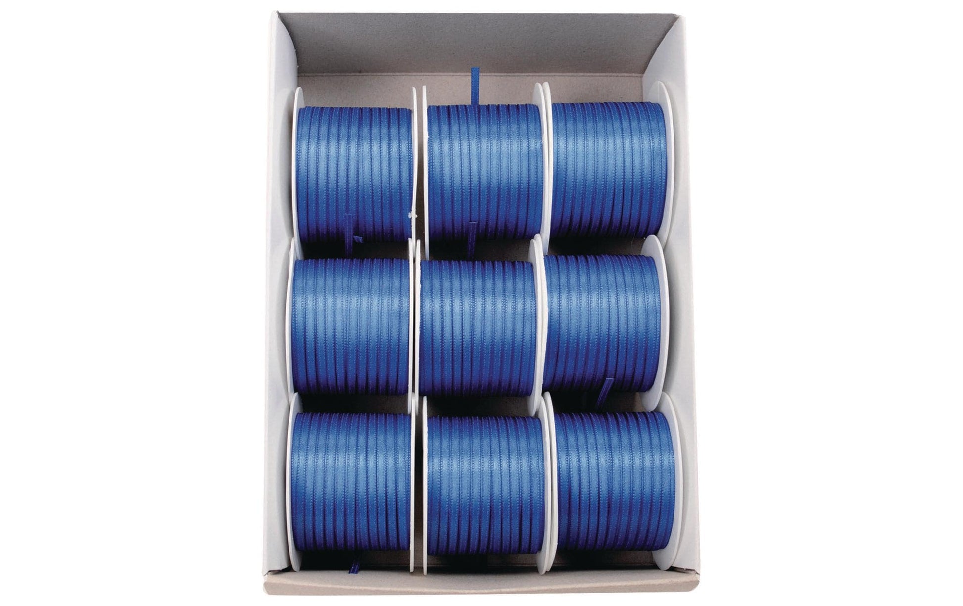 Goldina Geschenkband Satin Blau – 3 mm × 10 m – glänzend